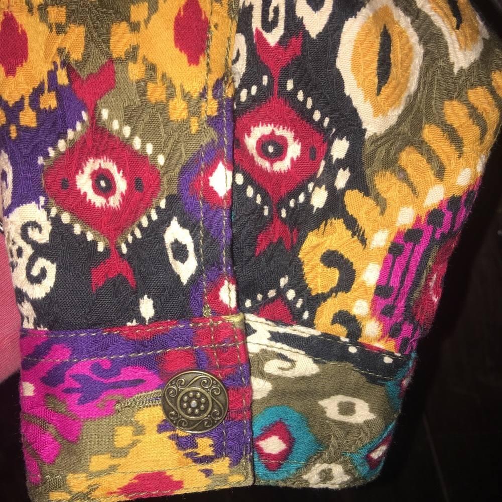 Ruby Rd. Multi Colored Cotton Jacket, size 12 - Picture 8 of 8